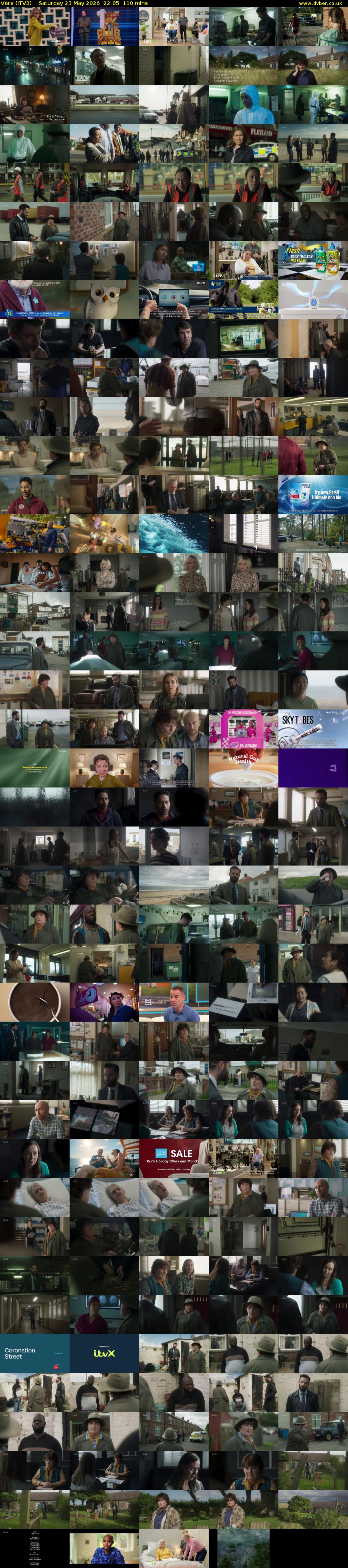 Vera (ITV3) Saturday 23 May 2026 22:05 - 23:55