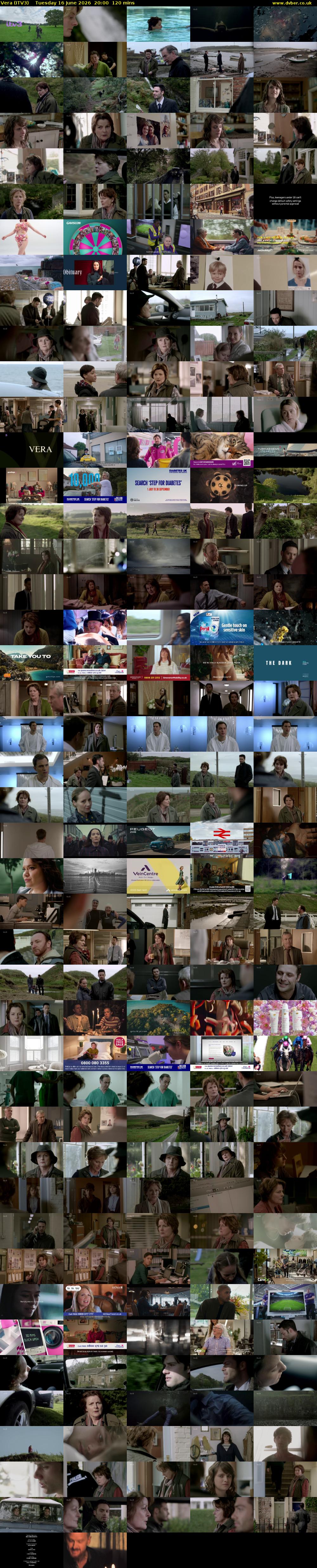 Vera (ITV3) Tuesday 16 June 2026 20:00 - 22:00