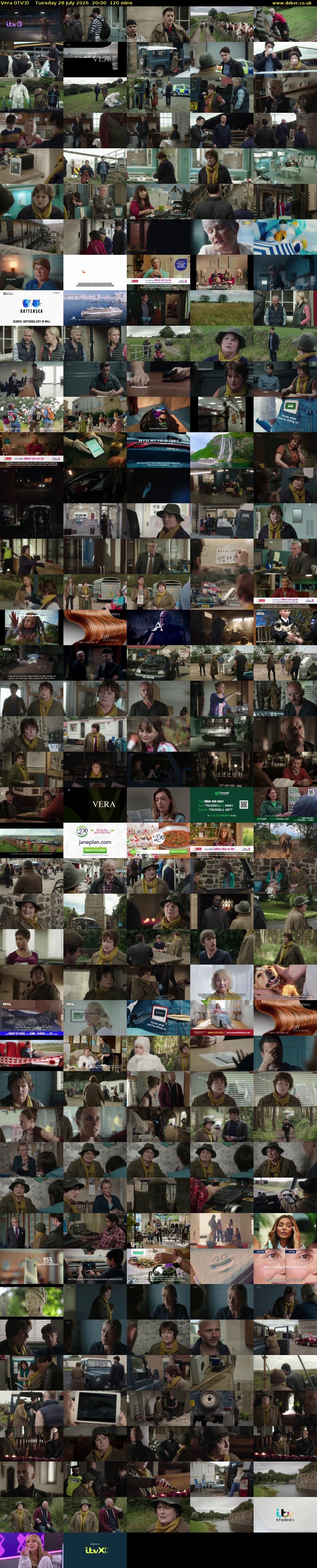 Vera (ITV3) Tuesday 28 July 2026 20:00 - 22:00