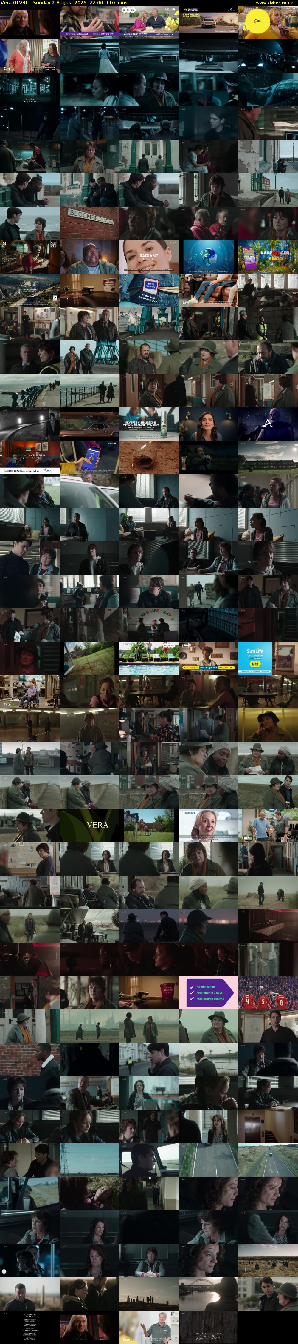 Vera (ITV3) Sunday 2 August 2026 22:00 - 23:50