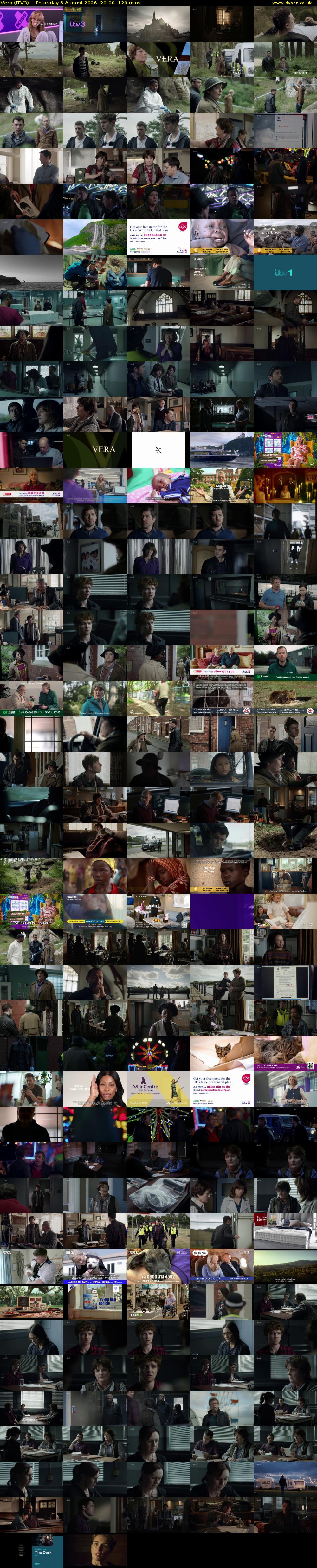 Vera (ITV3) Thursday 6 August 2026 20:00 - 22:00
