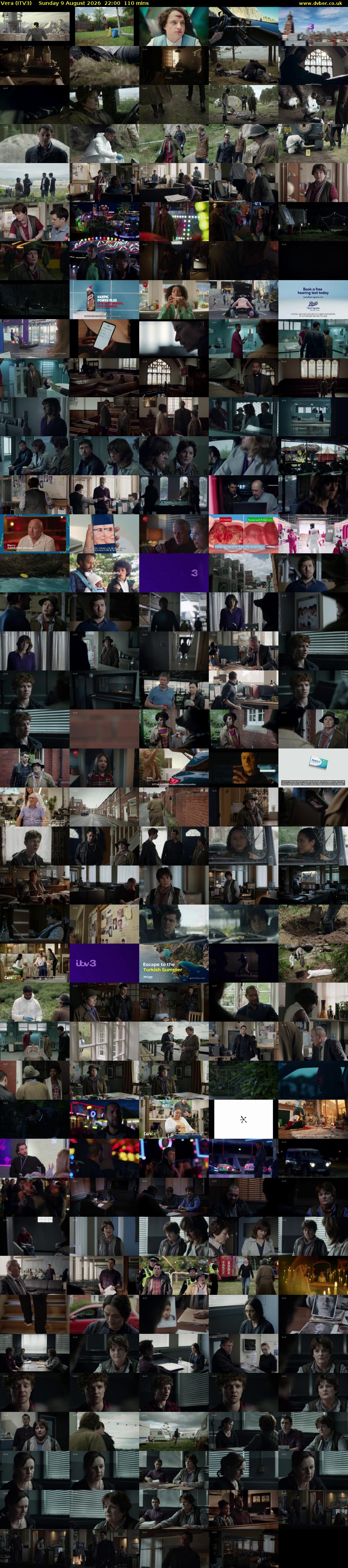 Vera (ITV3) Sunday 9 August 2026 22:00 - 23:50