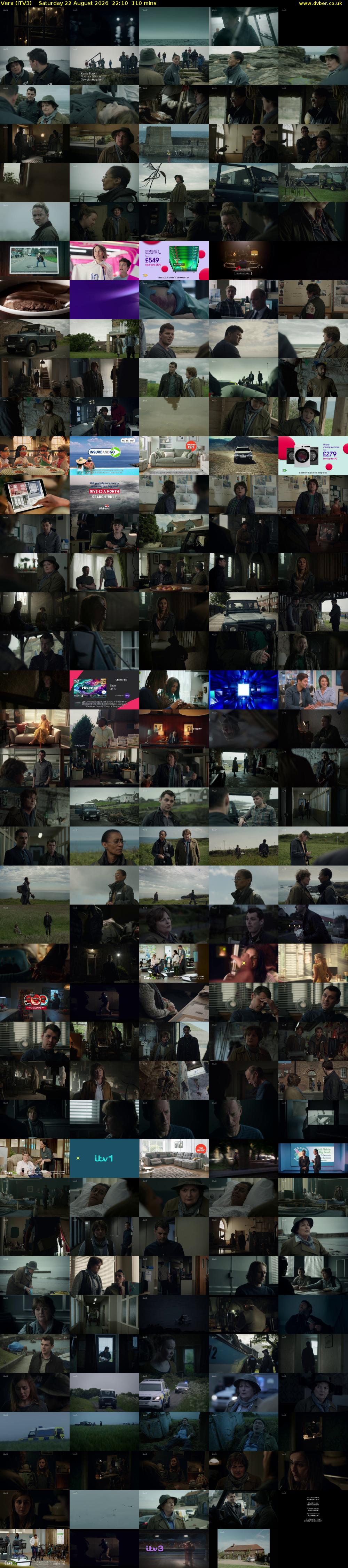 Vera (ITV3) Saturday 22 August 2026 22:10 - 00:00