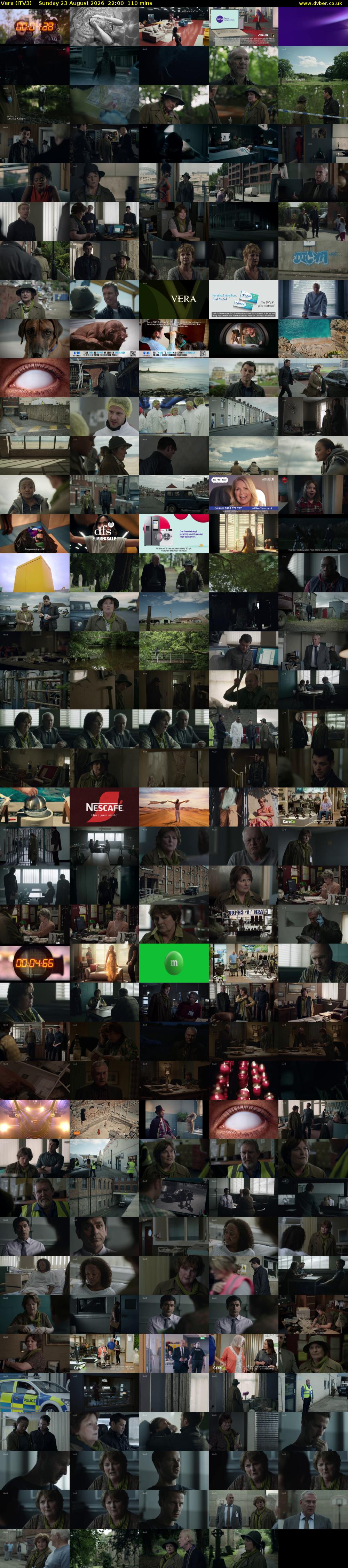 Vera (ITV3) Sunday 23 August 2026 22:00 - 23:50