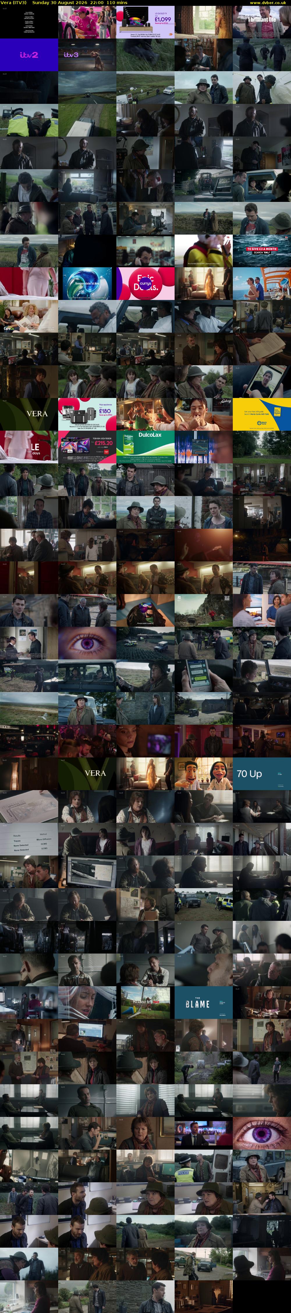Vera (ITV3) Sunday 30 August 2026 22:00 - 23:50