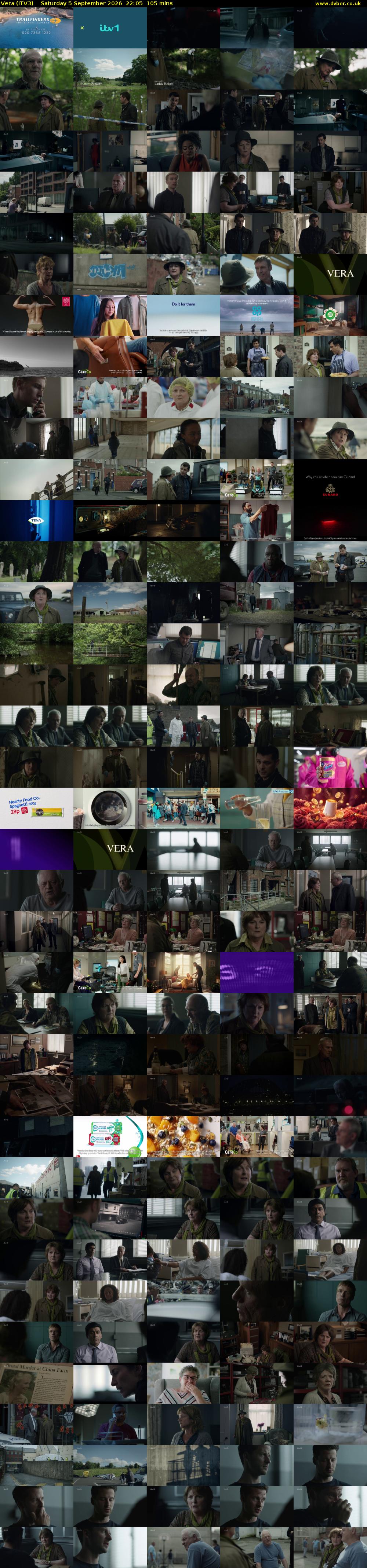Vera (ITV3) Saturday 5 September 2026 22:05 - 23:50