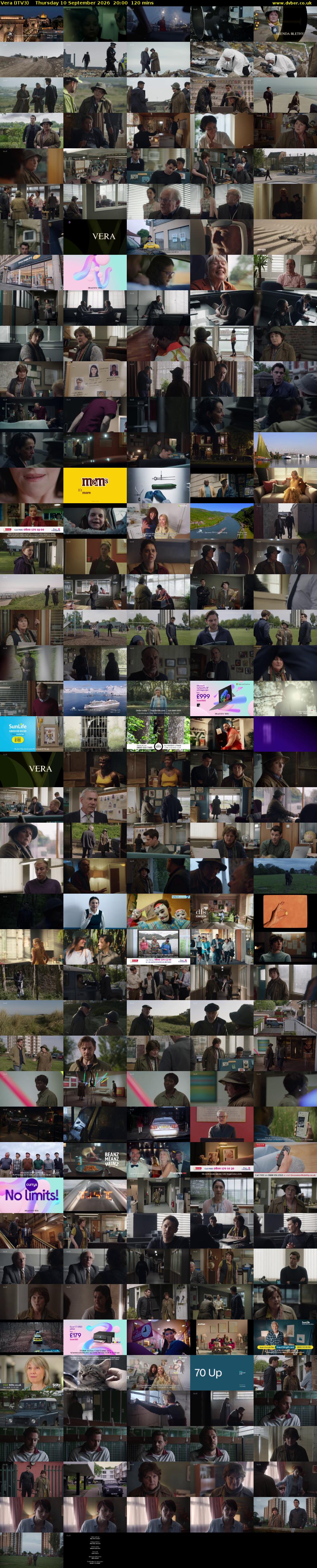 Vera (ITV3) Thursday 10 September 2026 20:00 - 22:00