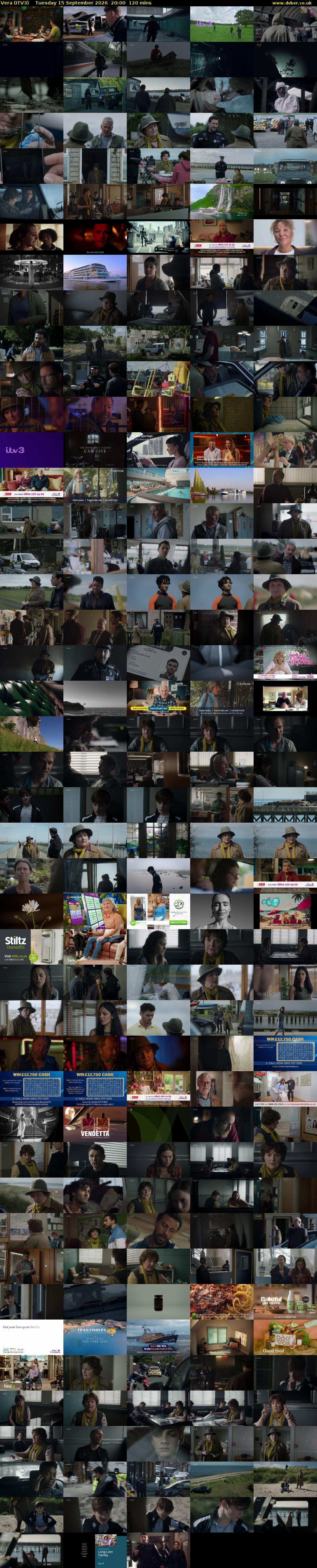 Vera (ITV3) Tuesday 15 September 2026 20:00 - 22:00