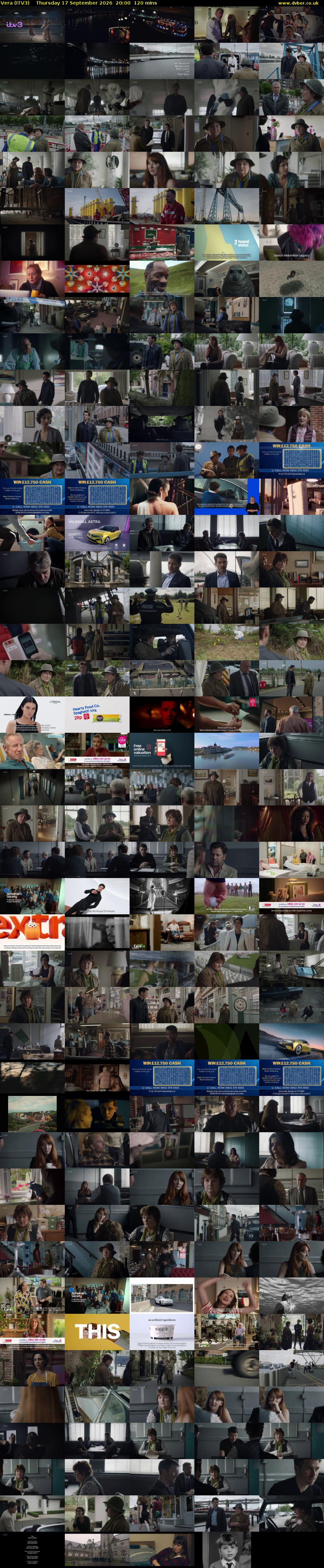 Vera (ITV3) Thursday 17 September 2026 20:00 - 22:00