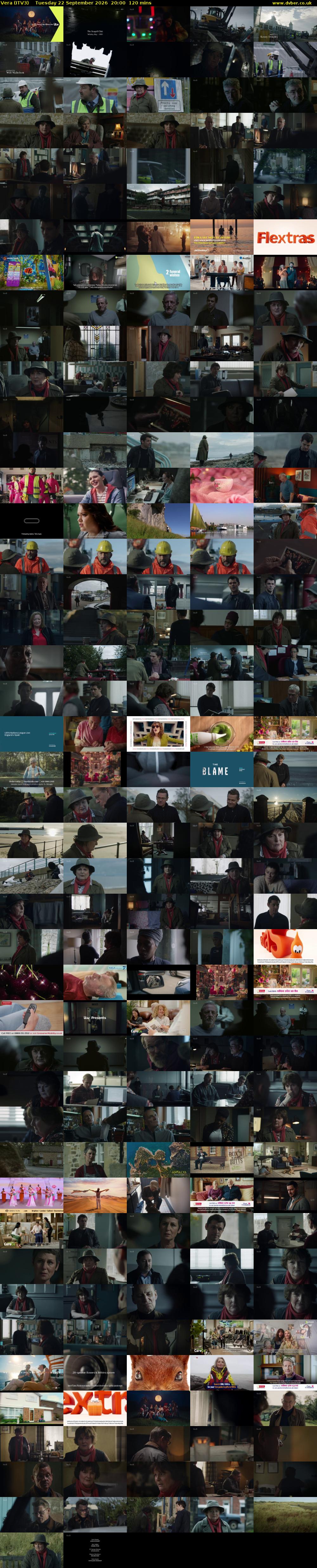 Vera (ITV3) Tuesday 22 September 2026 20:00 - 22:00