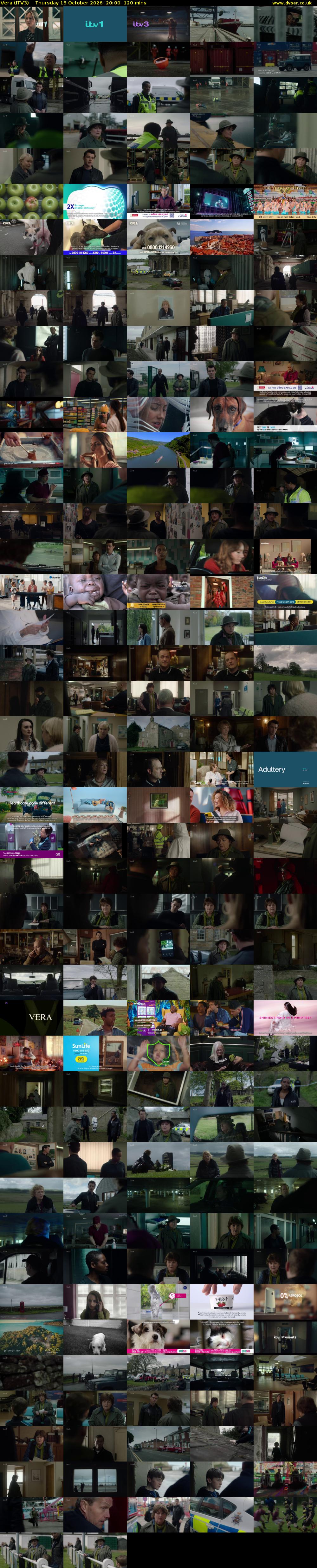 Vera (ITV3) Thursday 15 October 2026 20:00 - 22:00