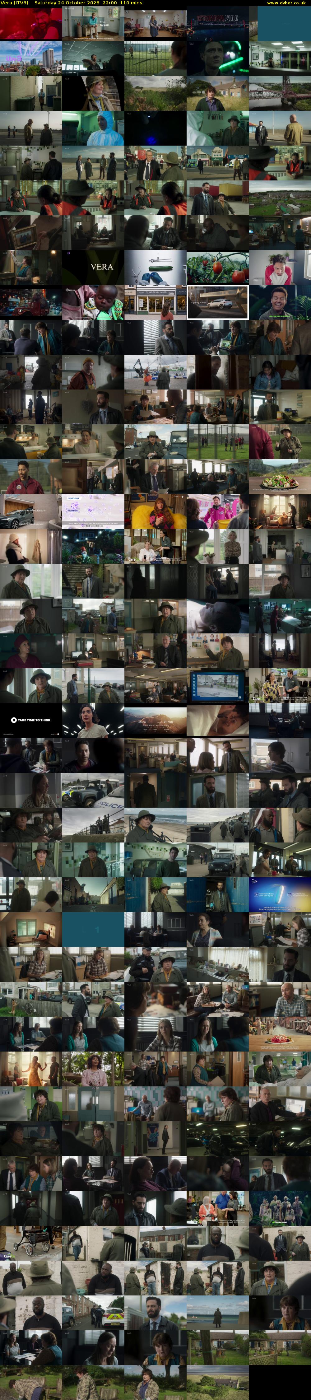 Vera (ITV3) Saturday 24 October 2026 22:00 - 23:50