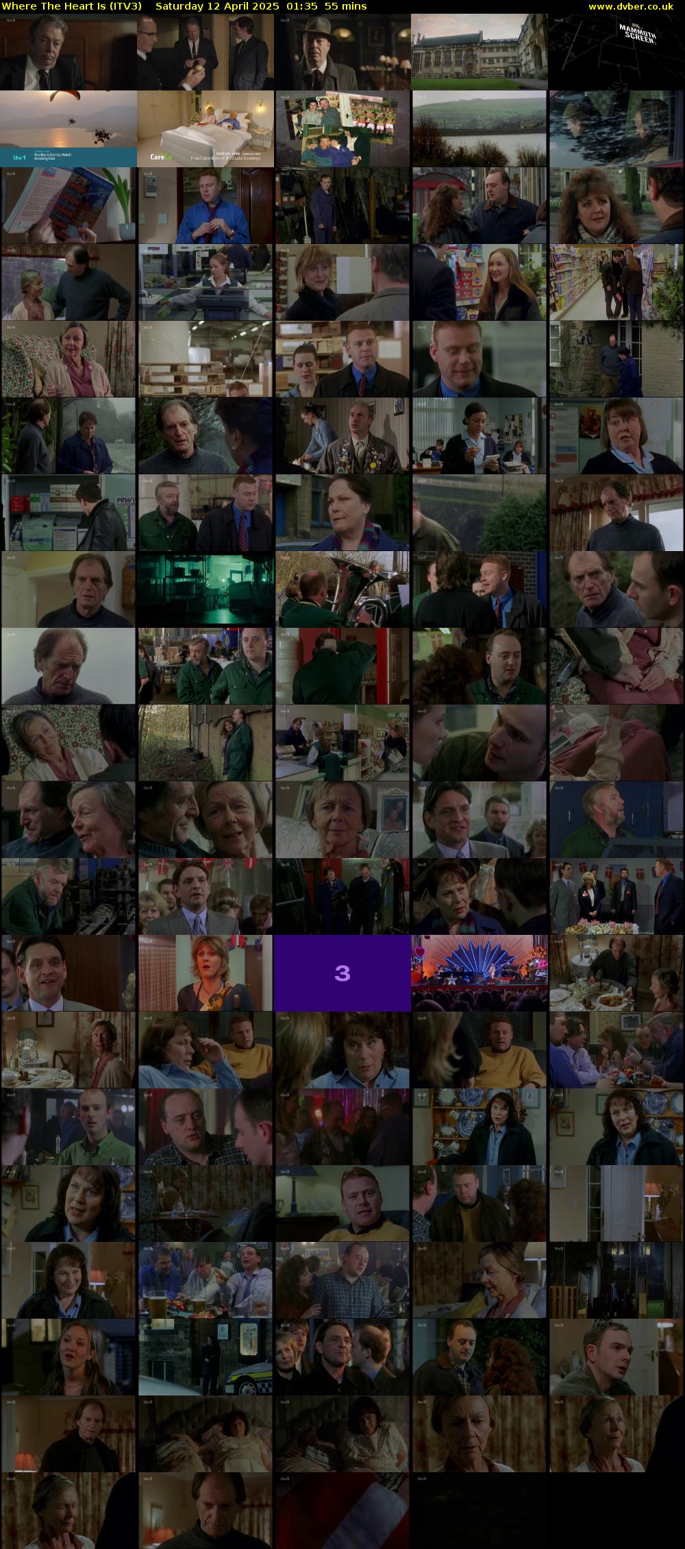 Where The Heart Is (ITV3) Saturday 12 April 2025 01:35 - 02:30