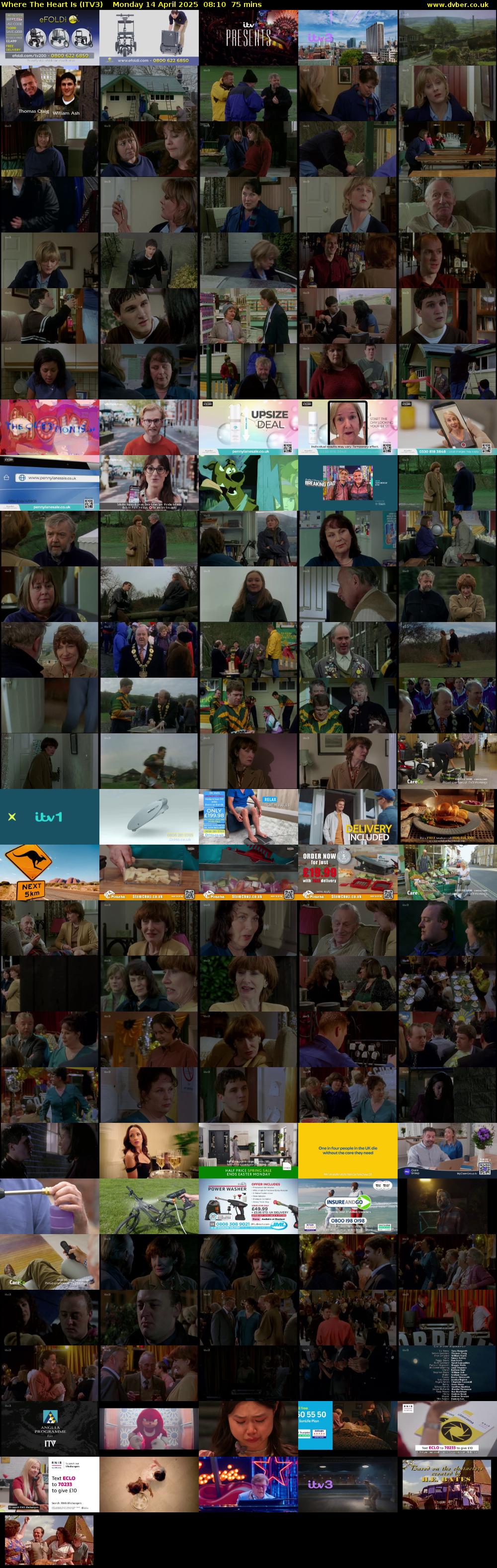 Where The Heart Is (ITV3) Monday 14 April 2025 08:10 - 09:25