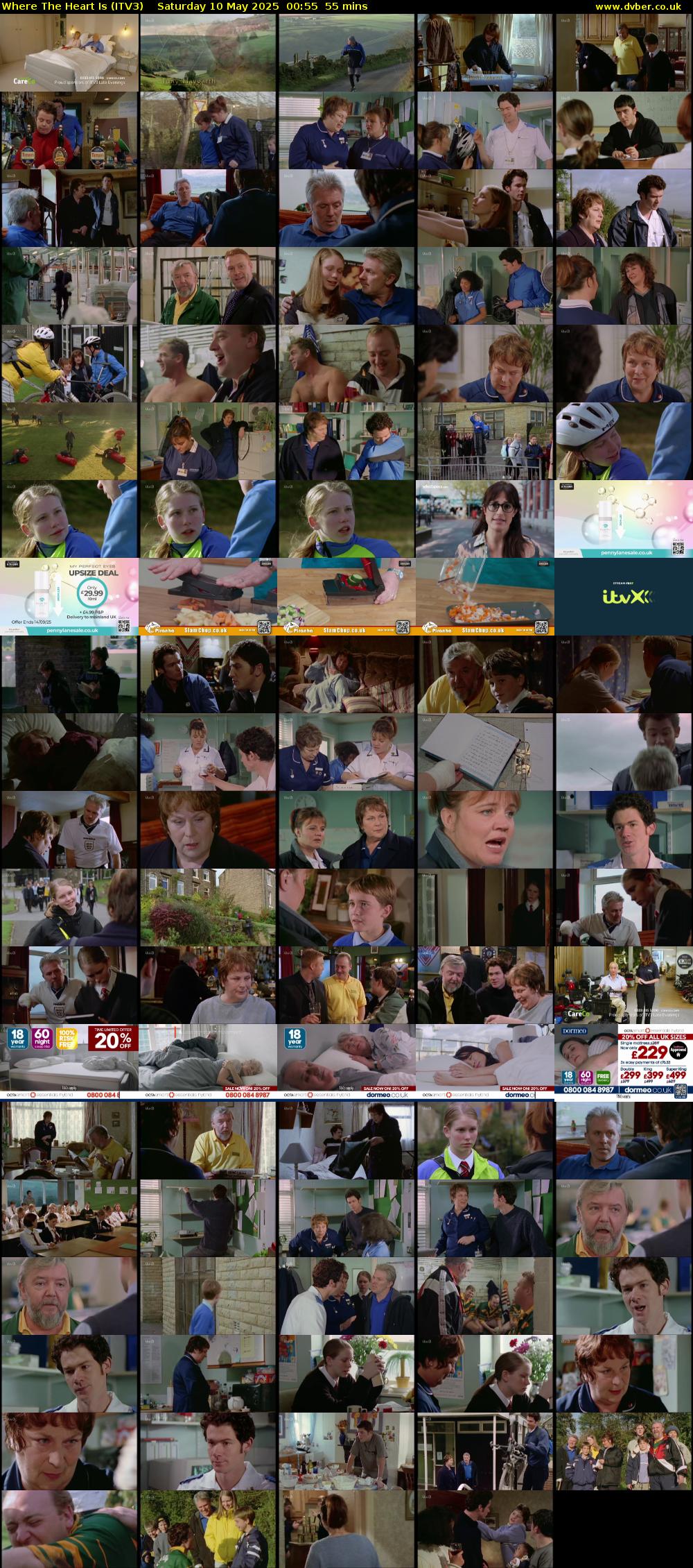 Where The Heart Is (ITV3) Saturday 10 May 2025 00:55 - 01:50