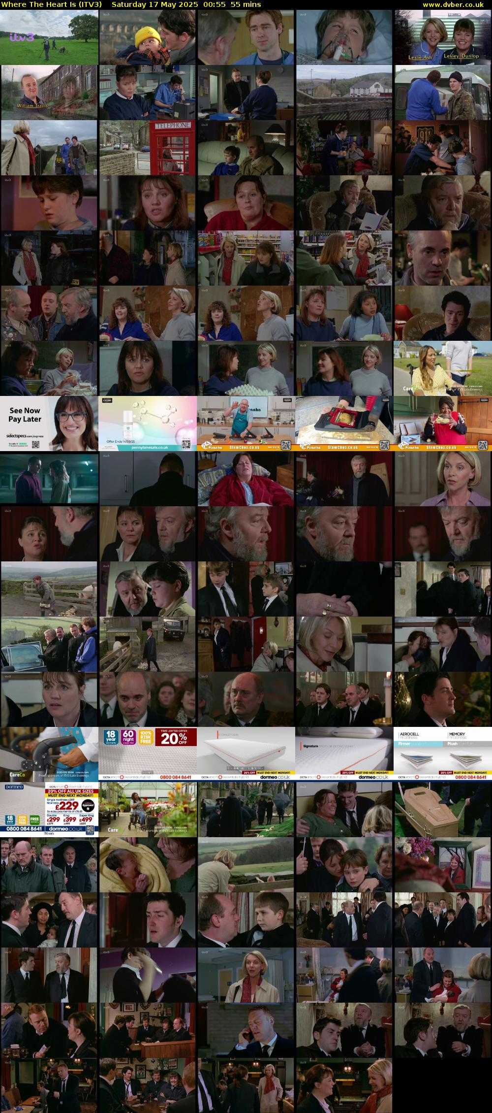 Where The Heart Is (ITV3) Saturday 17 May 2025 00:55 - 01:50