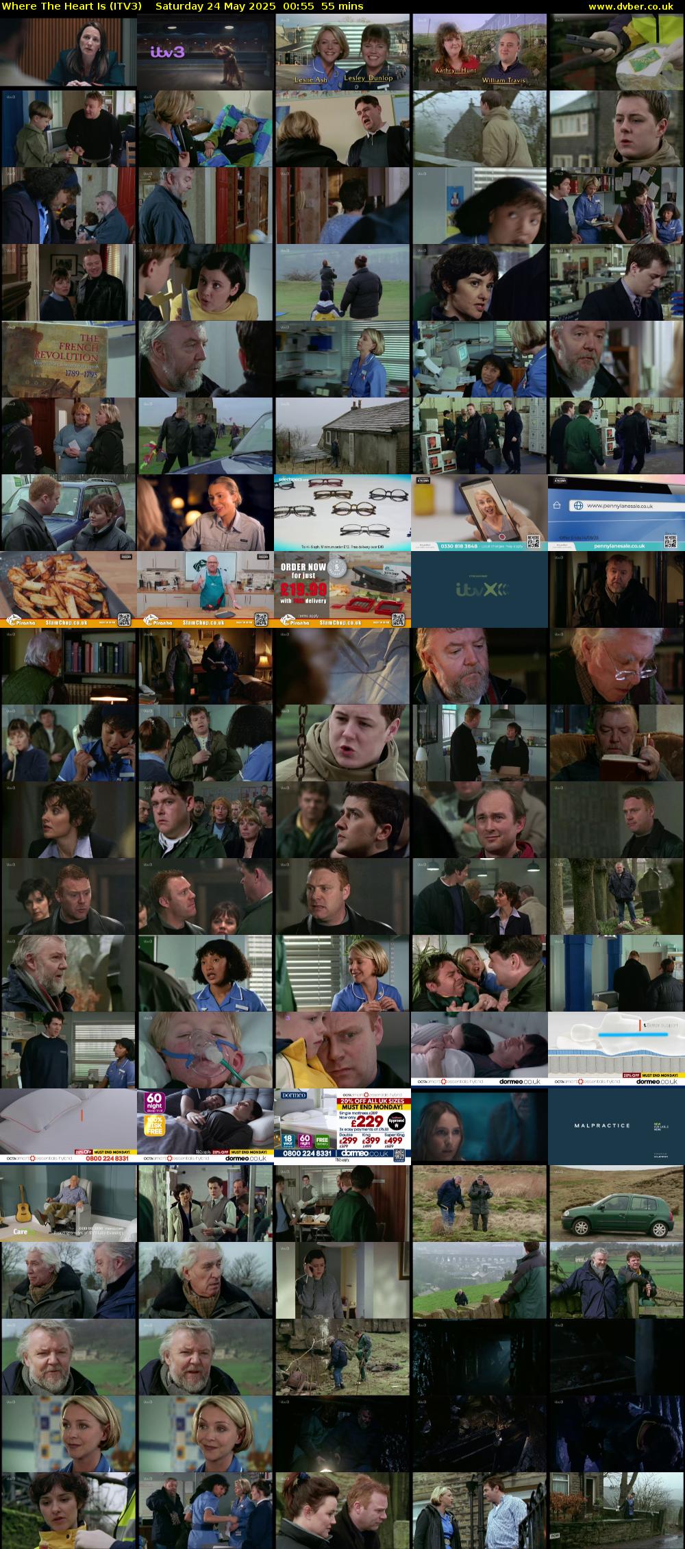 Where The Heart Is (ITV3) Saturday 24 May 2025 00:55 - 01:50
