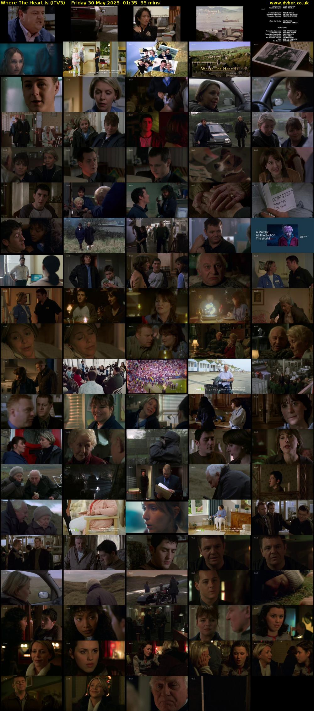 Where The Heart Is (ITV3) Friday 30 May 2025 01:35 - 02:30