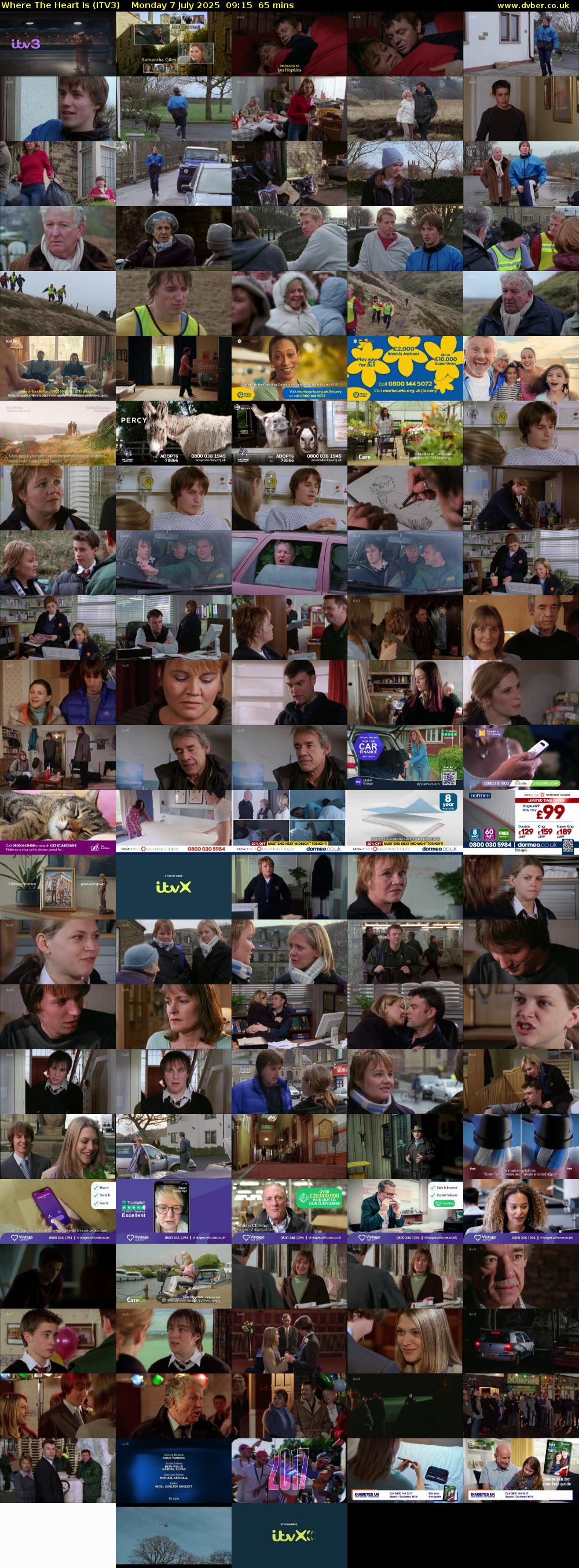 Where The Heart Is (ITV3) Monday 7 July 2025 09:15 - 10:20