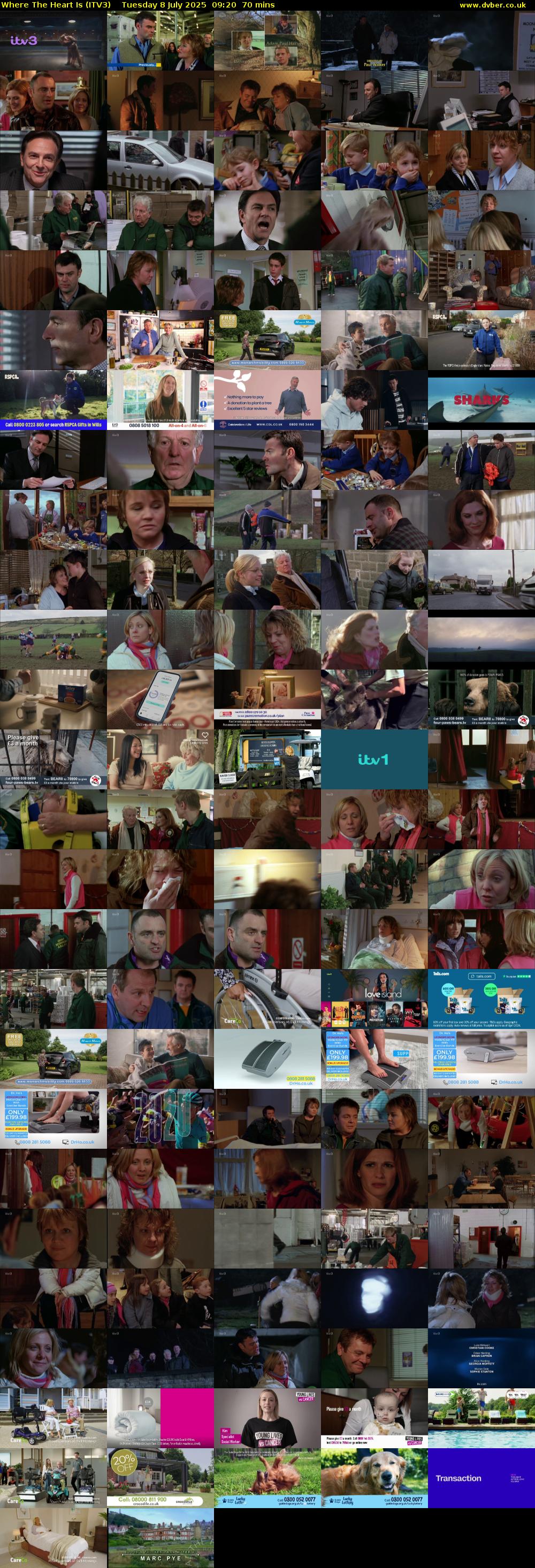 Where The Heart Is (ITV3) Tuesday 8 July 2025 09:20 - 10:30