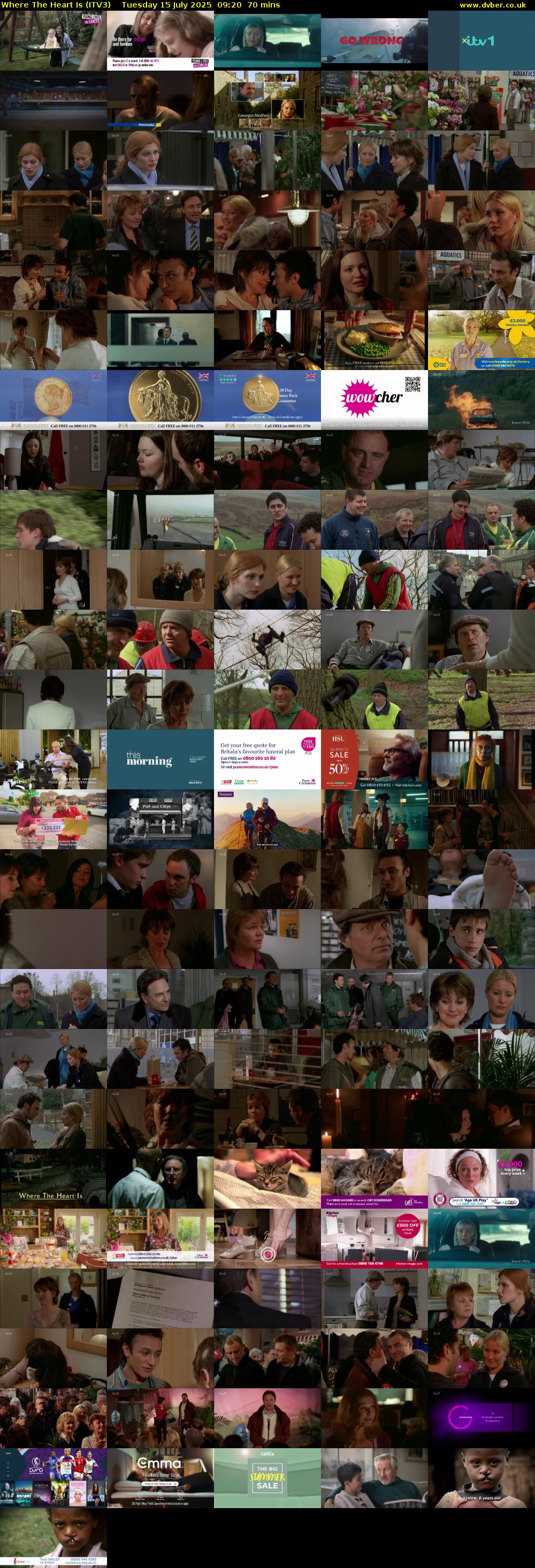 Where The Heart Is (ITV3) Tuesday 15 July 2025 09:20 - 10:30