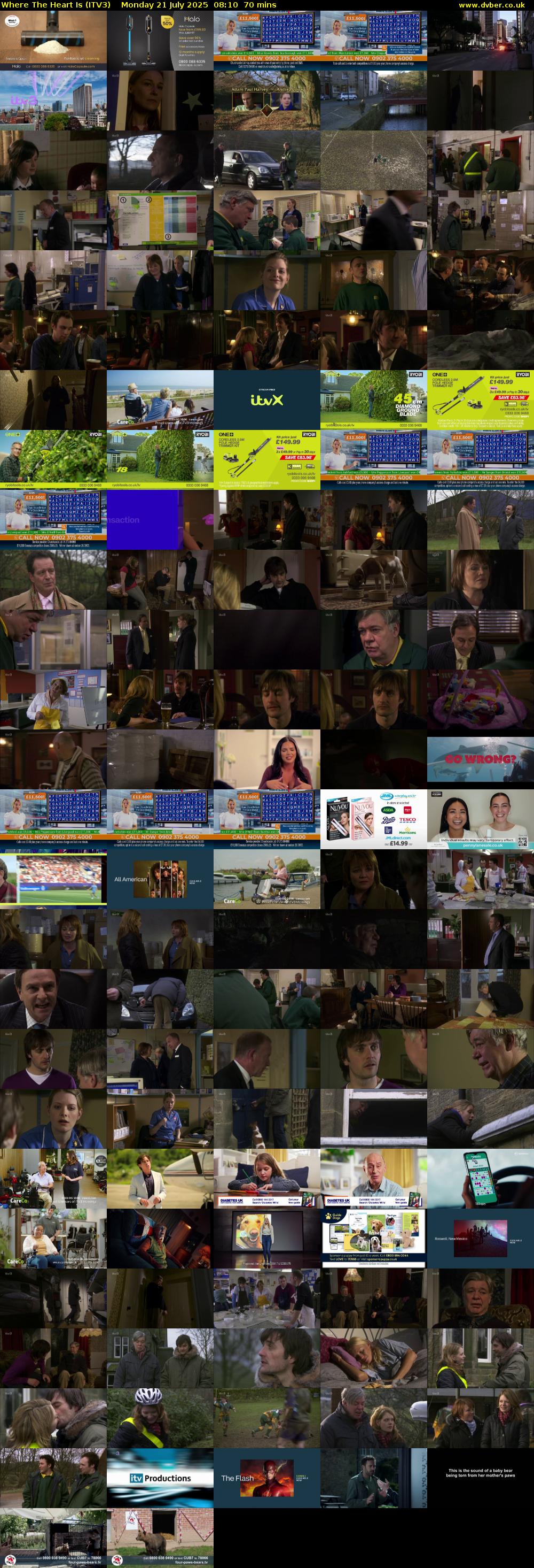 Where The Heart Is (ITV3) Monday 21 July 2025 08:10 - 09:20