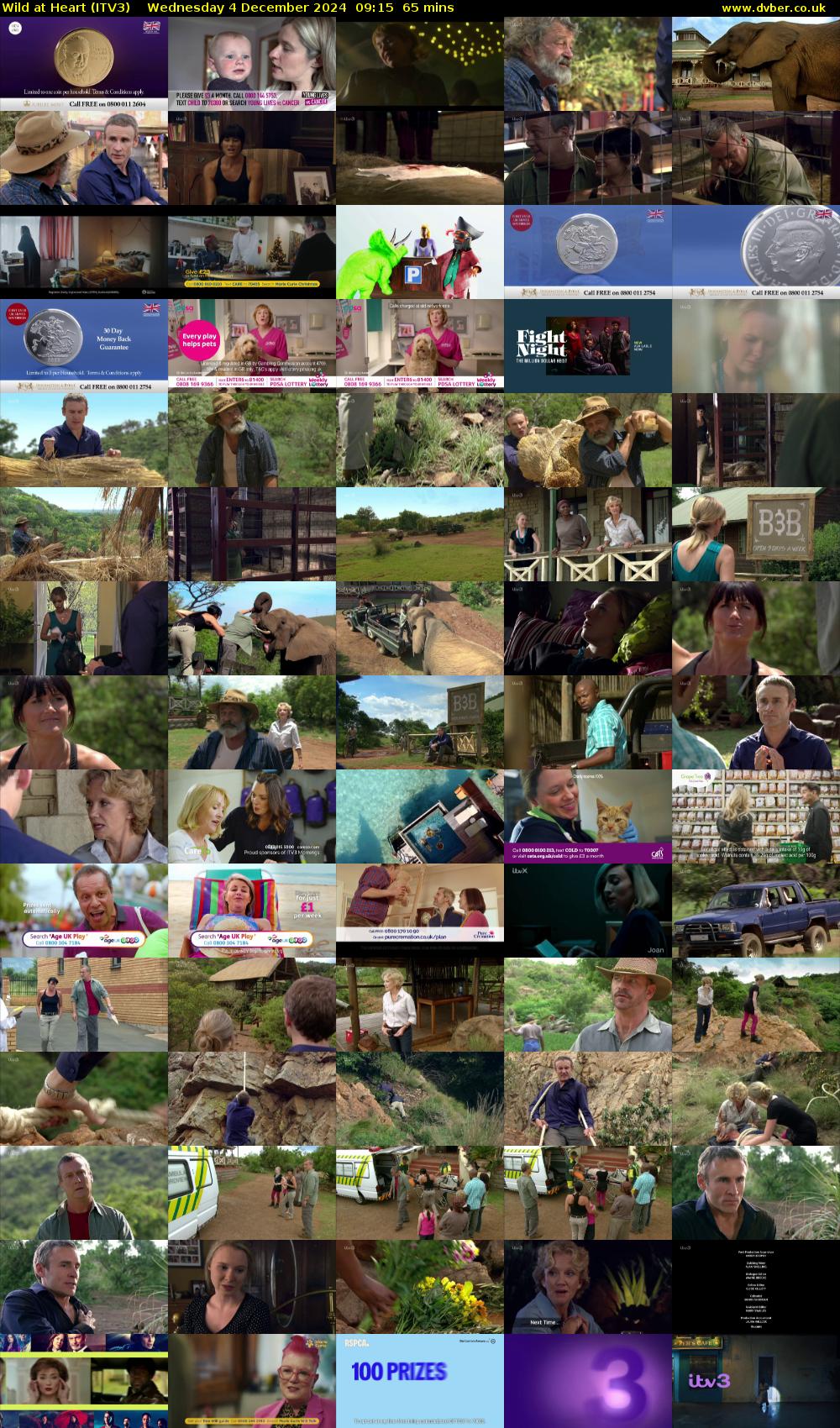 Wild at Heart (ITV3) Wednesday 4 December 2024 09:15 - 10:20