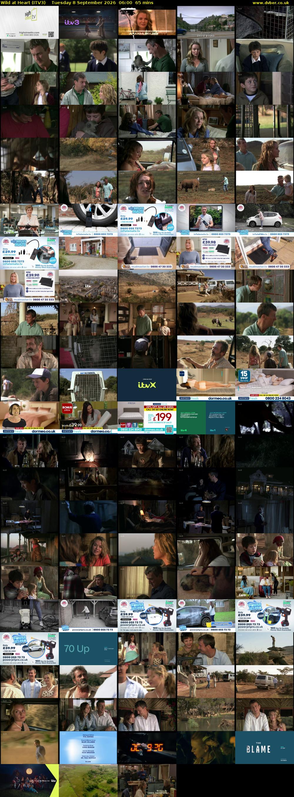 Wild at Heart (ITV3) Tuesday 8 September 2026 06:00 - 07:05