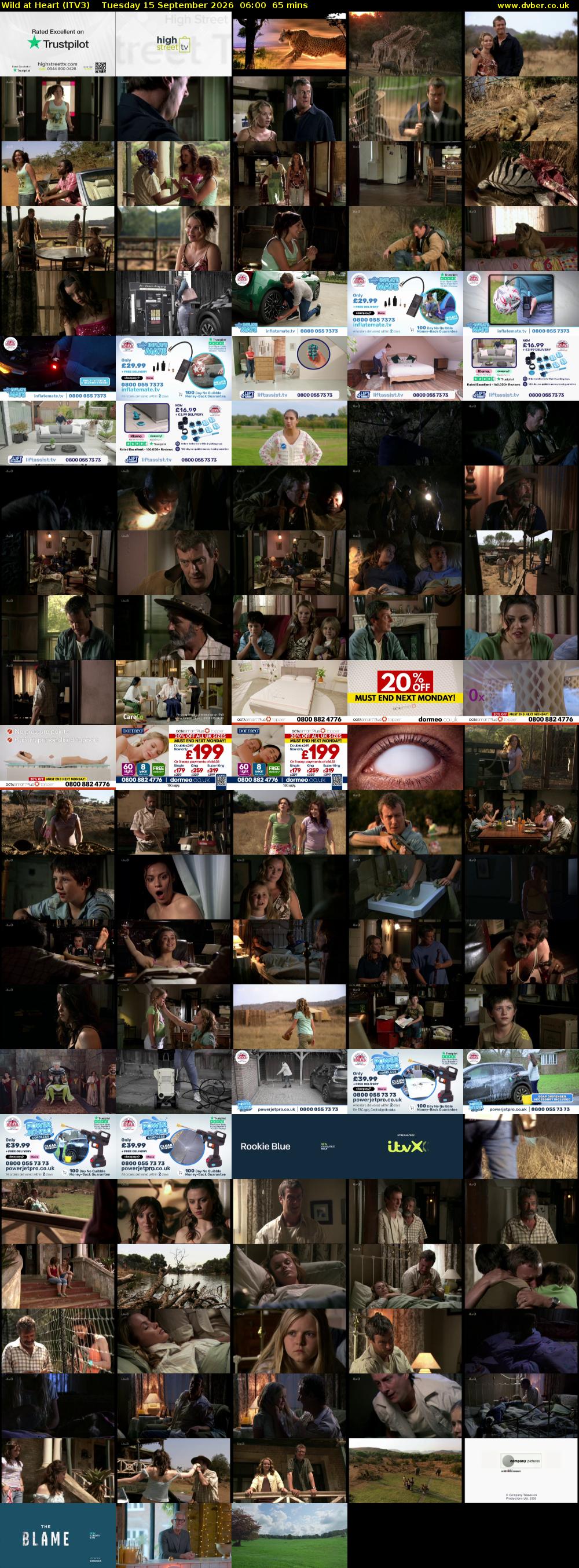 Wild at Heart (ITV3) Tuesday 15 September 2026 06:00 - 07:05