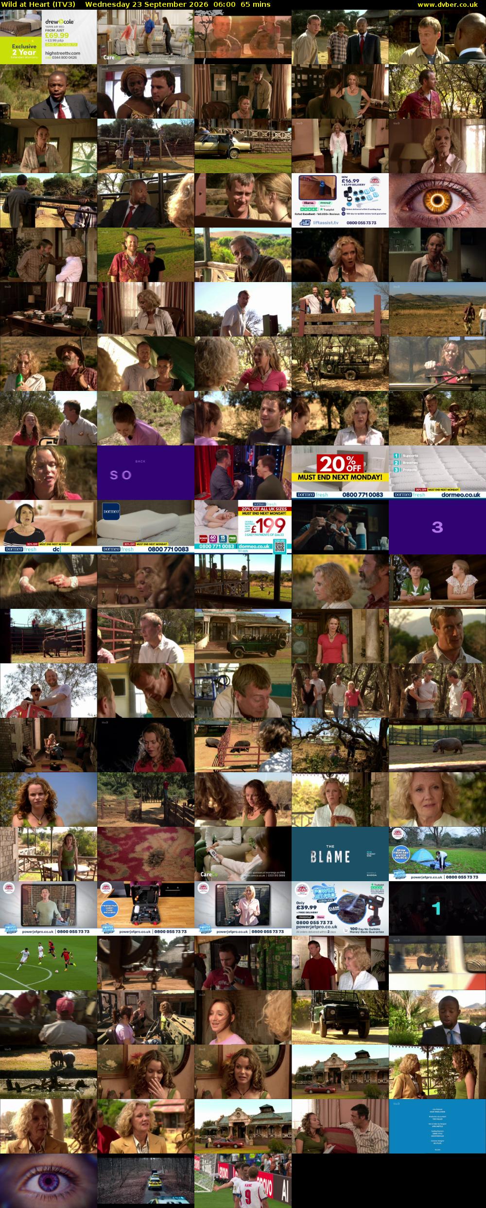 Wild at Heart (ITV3) Wednesday 23 September 2026 06:00 - 07:05