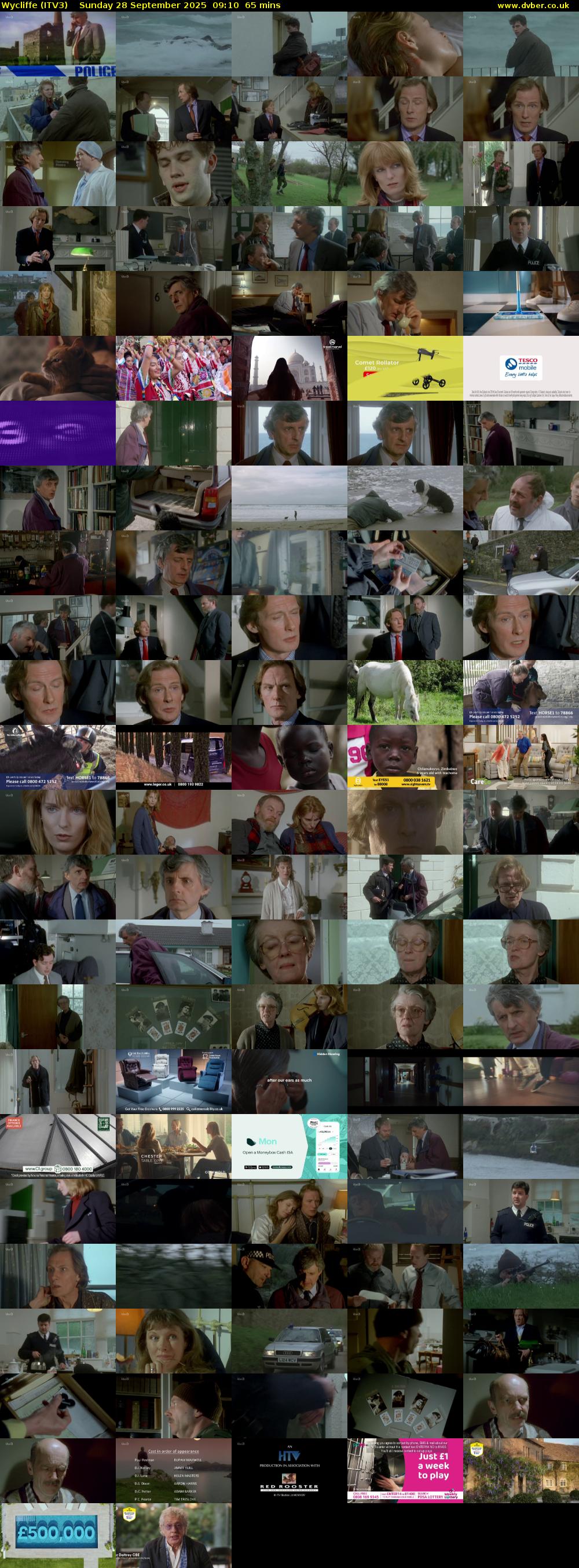 Wycliffe (ITV3) Sunday 28 September 2025 09:10 - 10:15