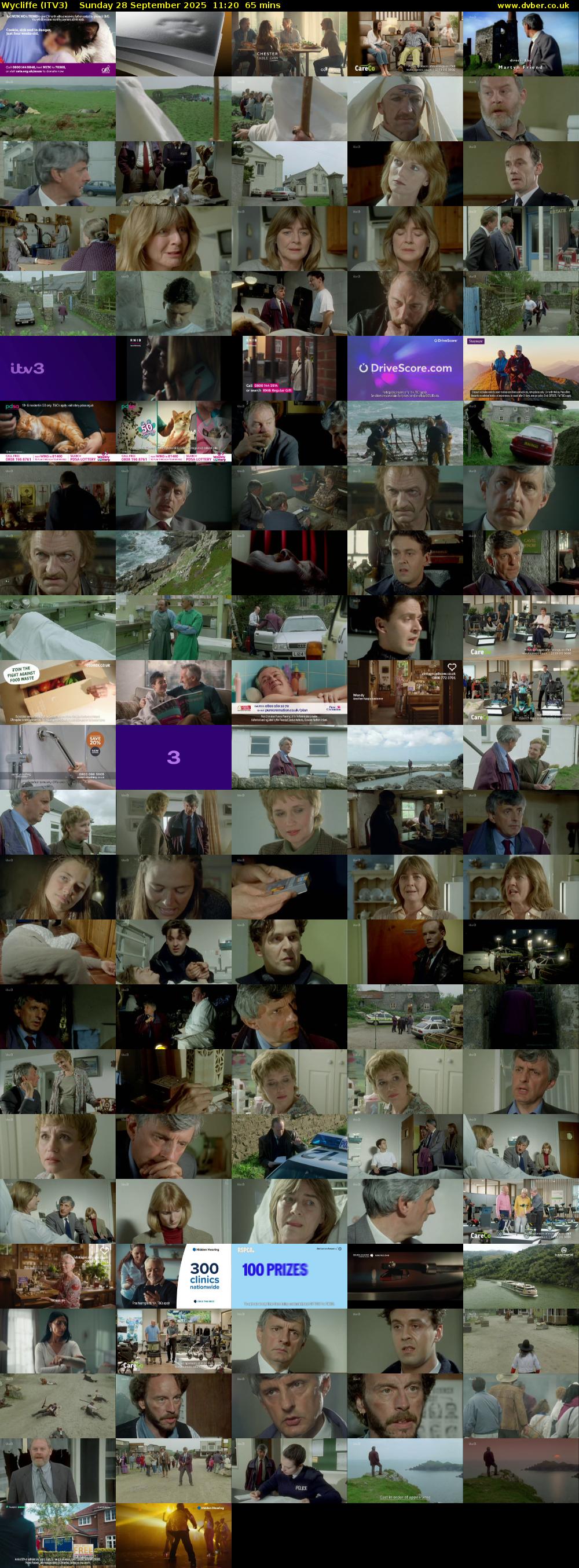 Wycliffe (ITV3) Sunday 28 September 2025 11:20 - 12:25