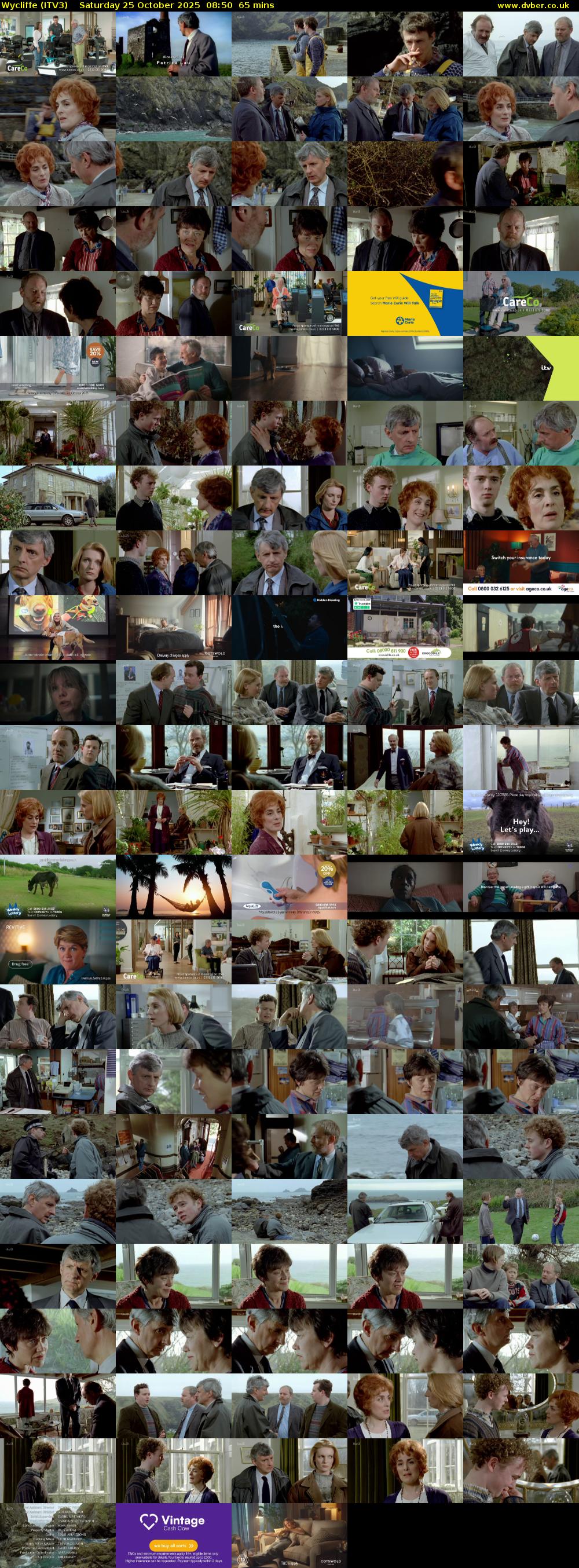 Wycliffe (ITV3) Saturday 25 October 2025 08:50 - 09:55