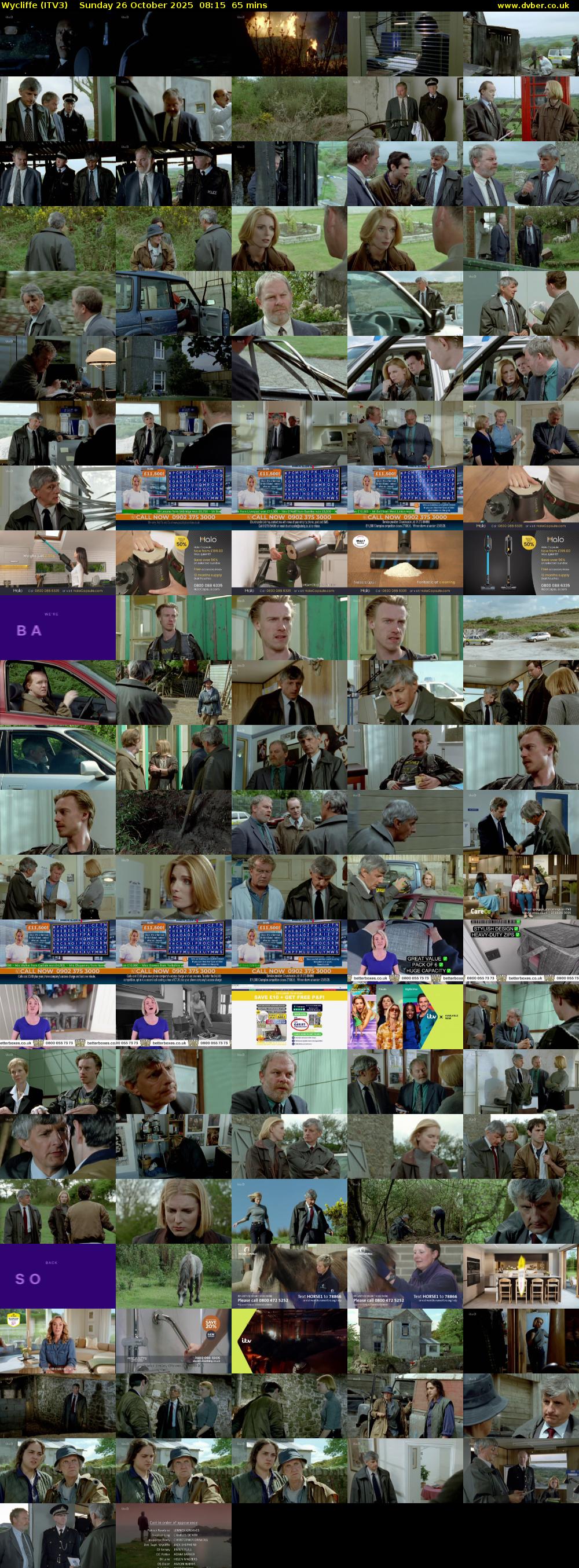 Wycliffe (ITV3) Sunday 26 October 2025 08:15 - 09:20