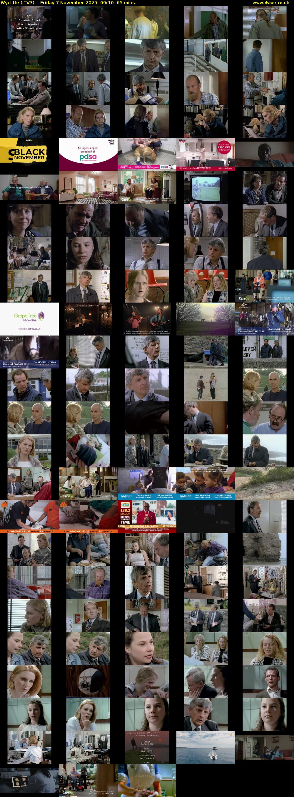 Wycliffe (ITV3) Friday 7 November 2025 09:10 - 10:15