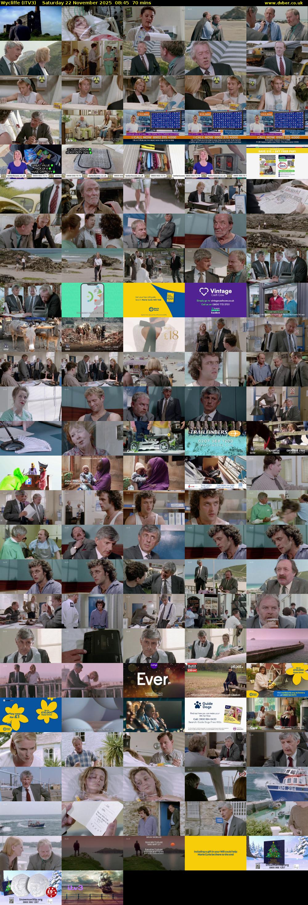 Wycliffe (ITV3) Saturday 22 November 2025 08:45 - 09:55