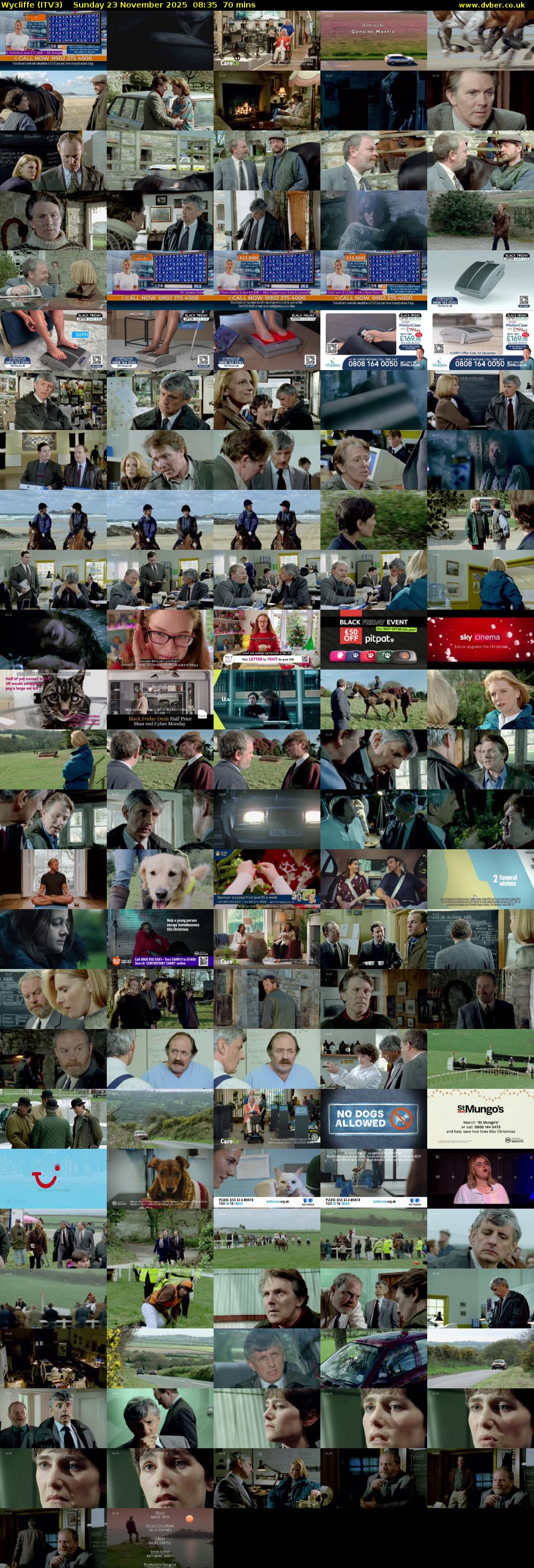 Wycliffe (ITV3) Sunday 23 November 2025 08:35 - 09:45