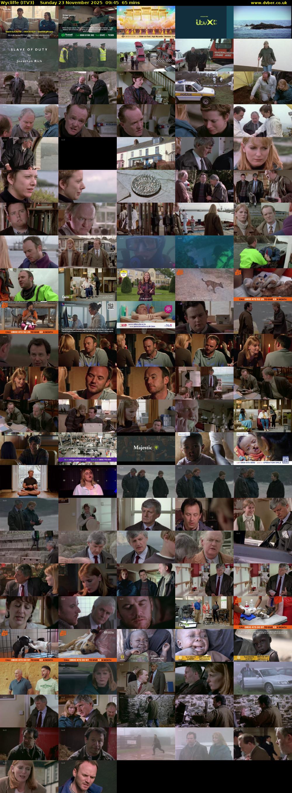Wycliffe (ITV3) Sunday 23 November 2025 09:45 - 10:50