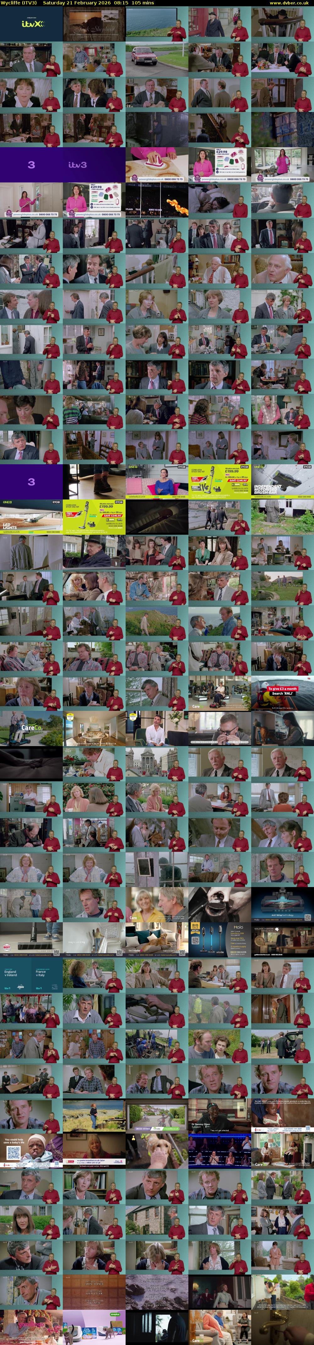 Wycliffe (ITV3) Saturday 21 February 2026 08:15 - 10:00