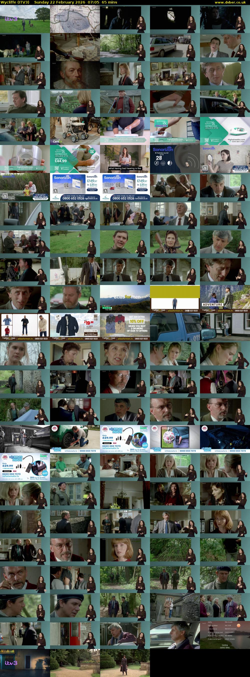 Wycliffe (ITV3) Sunday 22 February 2026 07:05 - 08:10