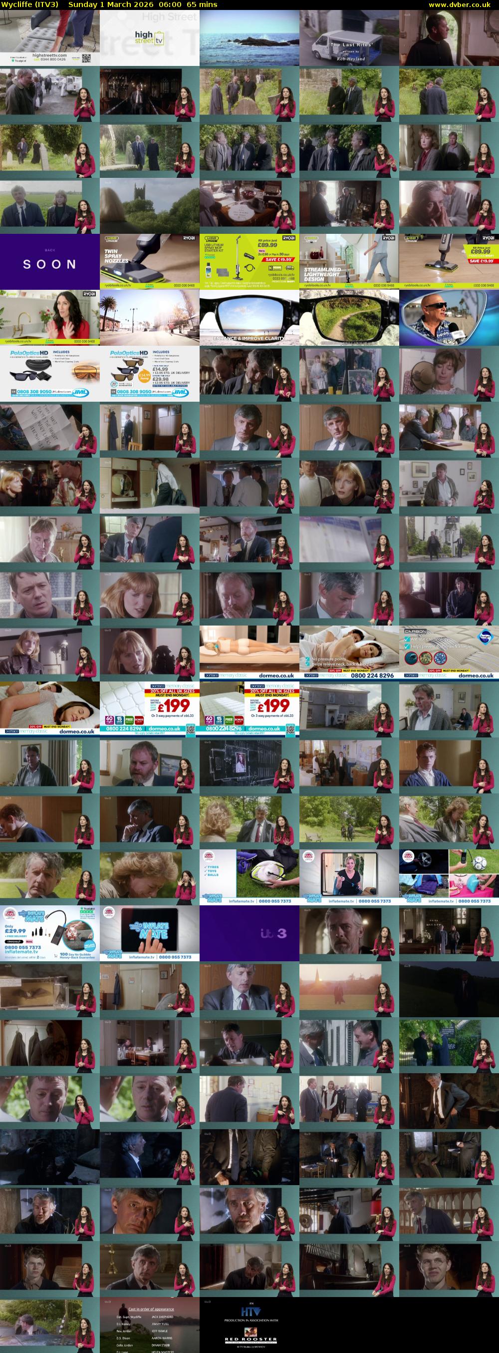 Wycliffe (ITV3) Sunday 1 March 2026 06:00 - 07:05