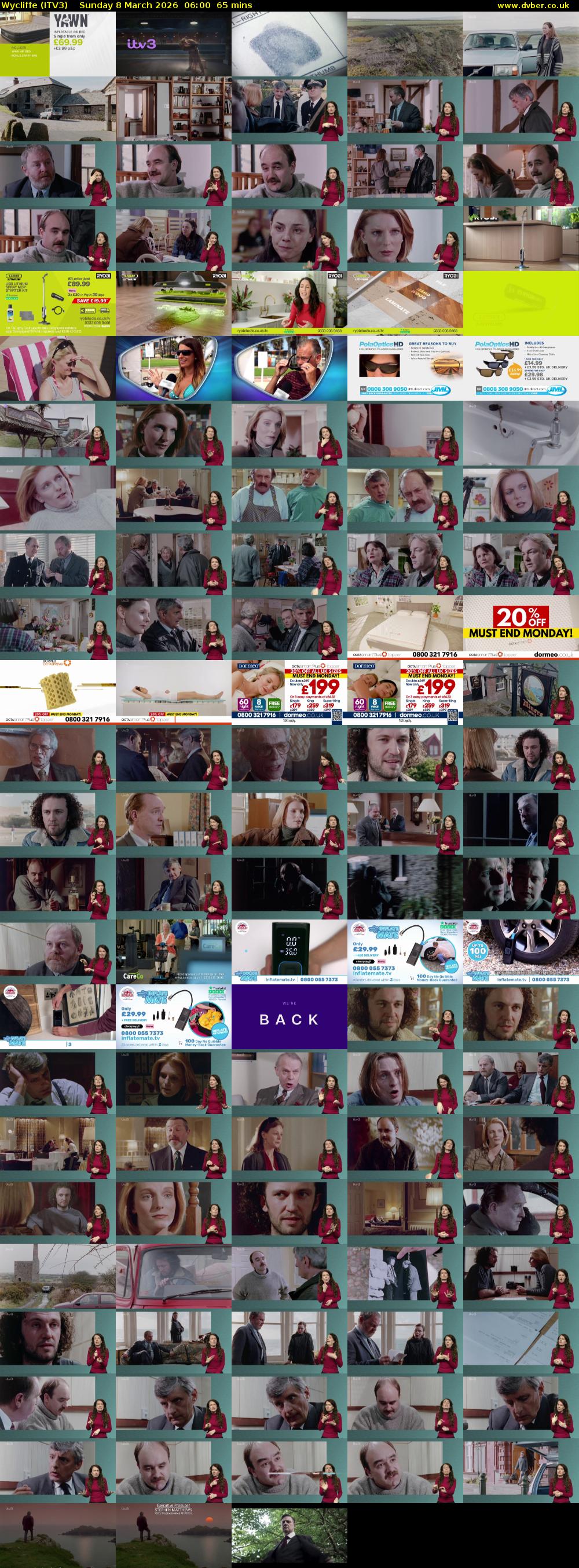 Wycliffe (ITV3) Sunday 8 March 2026 06:00 - 07:05
