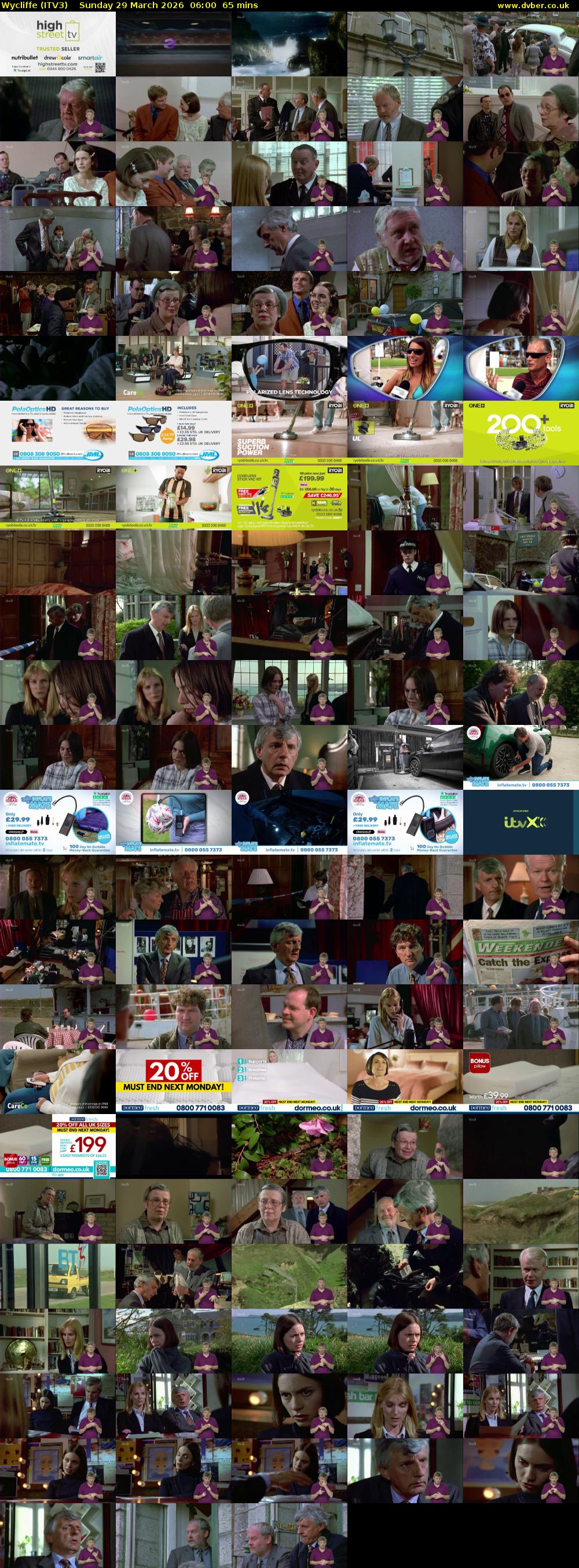 Wycliffe (ITV3) Sunday 29 March 2026 06:00 - 07:05