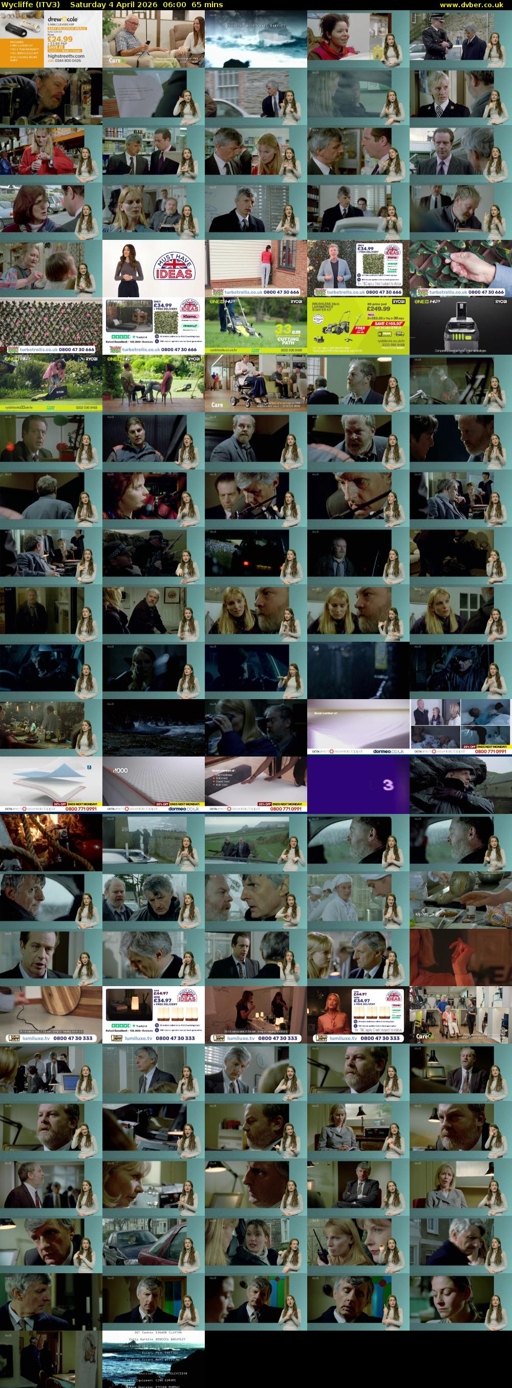 Wycliffe (ITV3) Saturday 4 April 2026 06:00 - 07:05
