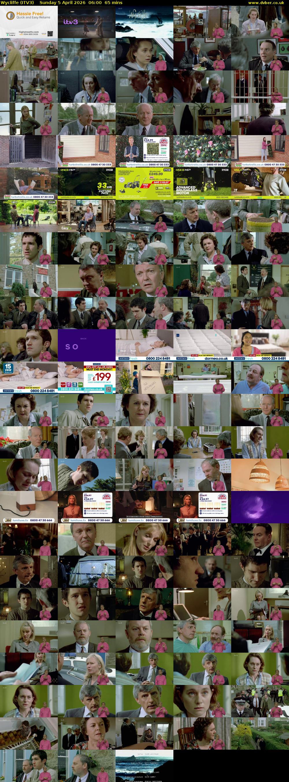 Wycliffe (ITV3) Sunday 5 April 2026 06:00 - 07:05