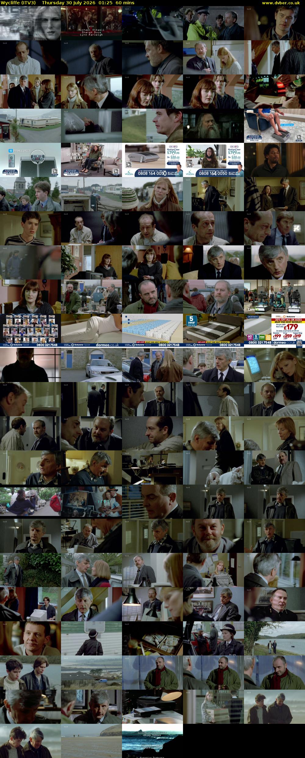 Wycliffe (ITV3) Thursday 30 July 2026 01:25 - 02:25