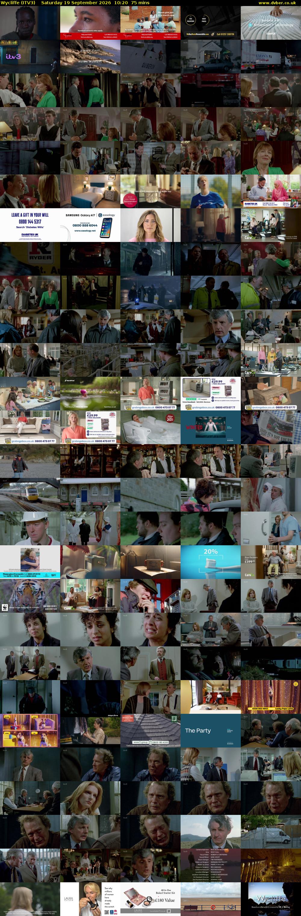 Wycliffe (ITV3) Saturday 19 September 2026 10:20 - 11:35
