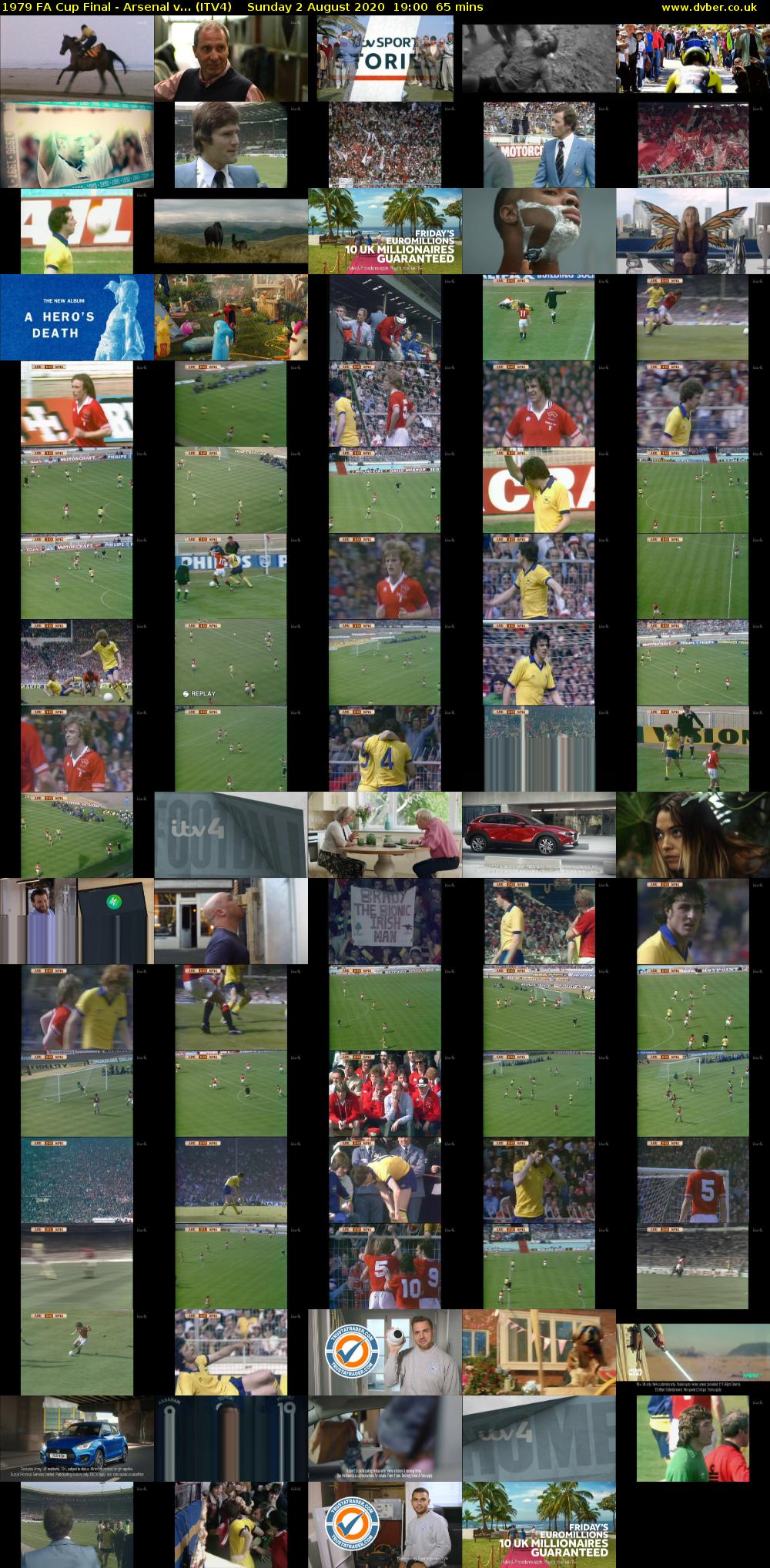 1979 FA Cup Final - Arsenal v... (ITV4) Sunday 2 August 2020 19:00 - 20:05