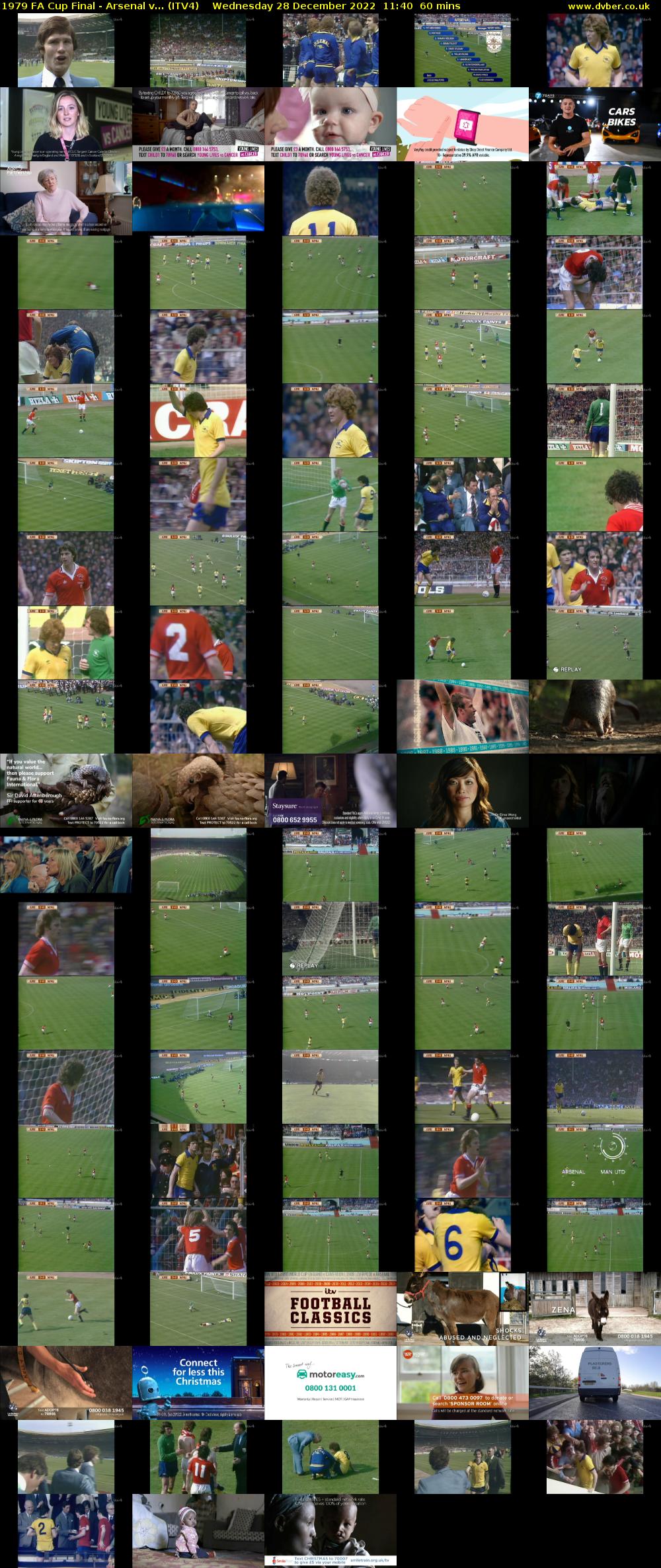 1979 FA Cup Final - Arsenal v... (ITV4) Wednesday 28 December 2022 11:40 - 12:40