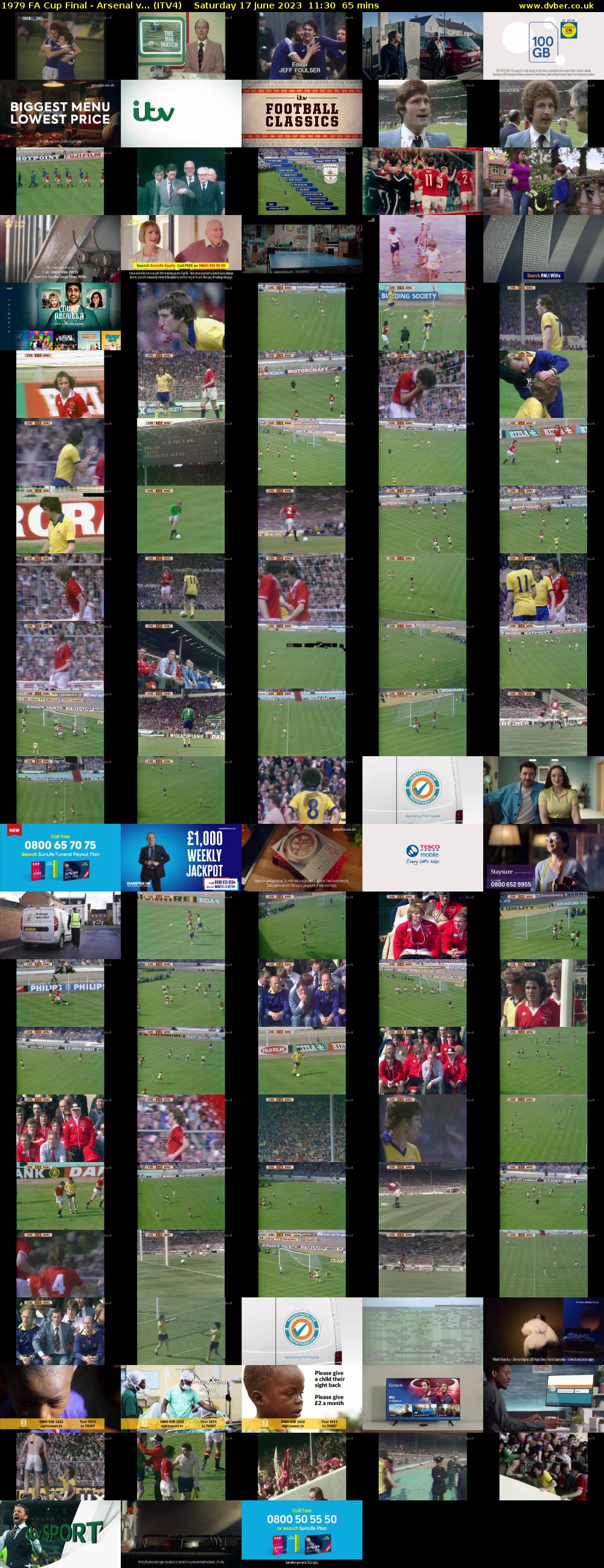 1979 FA Cup Final - Arsenal v... (ITV4) Saturday 17 June 2023 11:30 - 12:35